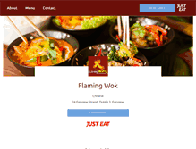 Tablet Screenshot of flamingwokfairview.com
